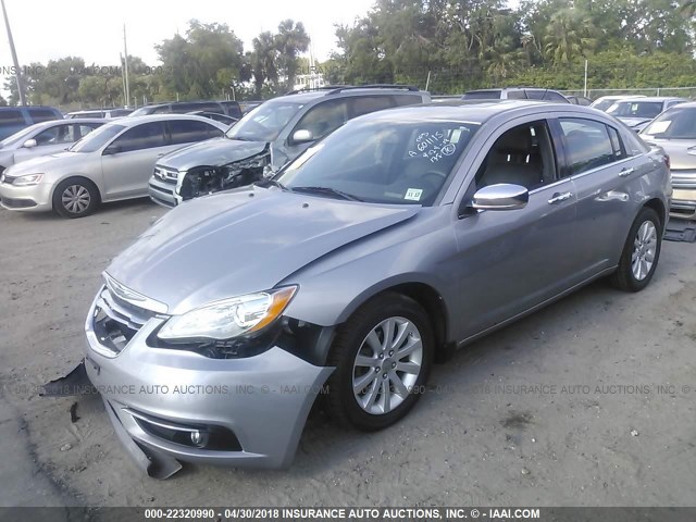 1C3CCBCG4DN575109 - 2013 CHRYSLER 200 LIMITED SILVER photo 2