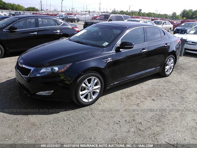 5XXGN4A78DG156889 - 2013 KIA OPTIMA EX BLACK photo 2