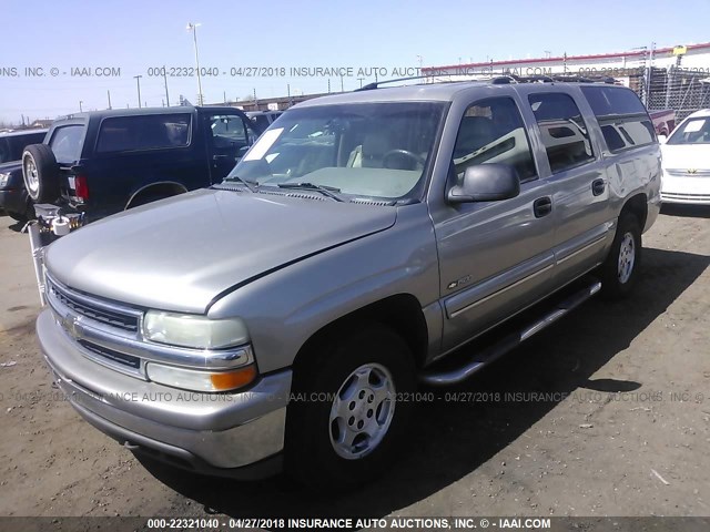 3GNFK16T2YG181404 - 2000 CHEVROLET SUBURBAN K1500 Pewter photo 2