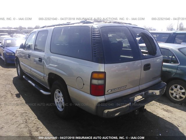 3GNFK16T2YG181404 - 2000 CHEVROLET SUBURBAN K1500 Pewter photo 3