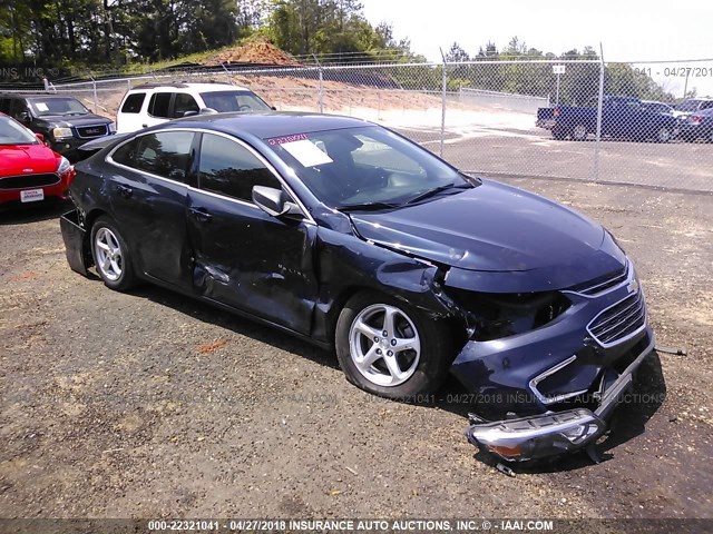 1G1ZB5ST6GF348830 - 2016 CHEVROLET MALIBU LS მუქი ლურჯი ფოტო 1