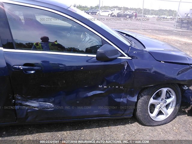 1G1ZB5ST6GF348830 - 2016 CHEVROLET MALIBU LS მუქი ლურჯი ფოტო 6