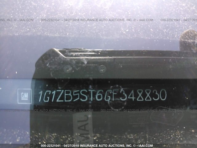 1G1ZB5ST6GF348830 - 2016 CHEVROLET MALIBU LS მუქი ლურჯი ფოტო 9