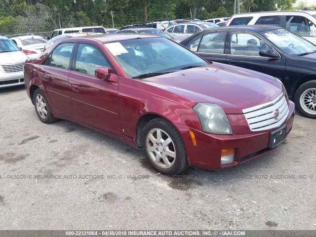 1G6DP577360162522 - 2006 CADILLAC CTS HI FEATURE V6 RED photo 1