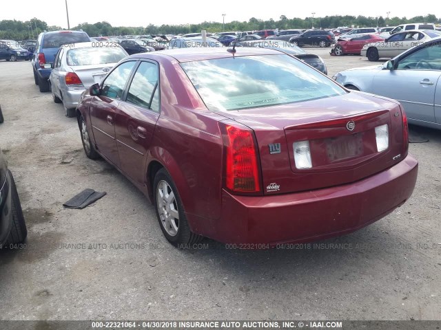 1G6DP577360162522 - 2006 CADILLAC CTS HI FEATURE V6 RED photo 3