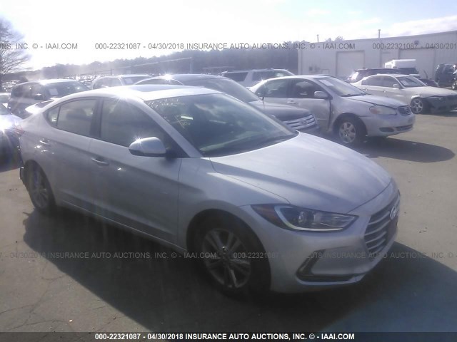 KMHD84LF6HU237285 - 2017 HYUNDAI ELANTRA SE/VALUE/LIMITED SILVER photo 1