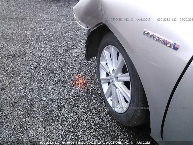 4T1BD1FK6EU113667 - 2014 TOYOTA CAMRY HYBRID/LE/XLE 金色 照片 6