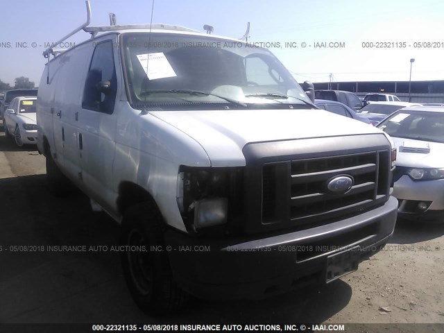 1FTSS3EL8DDA81321 - 2013 FORD ECONOLINE E350 SUPER DUTY VAN WHITE photo 1