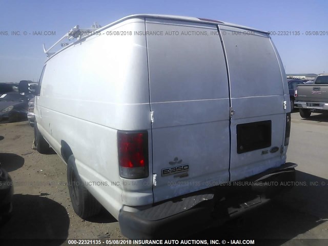 1FTSS3EL8DDA81321 - 2013 FORD ECONOLINE E350 SUPER DUTY VAN WHITE photo 3