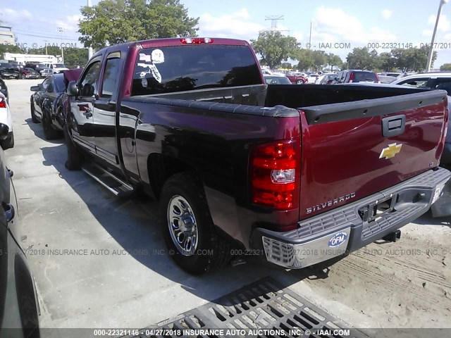 1GCRCSEA5DZ242859 - 2013 CHEVROLET SILVERADO C1500 LT RED photo 3