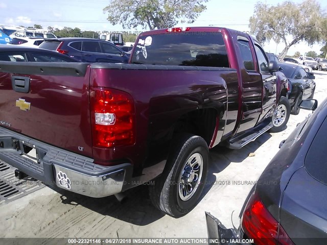 1GCRCSEA5DZ242859 - 2013 CHEVROLET SILVERADO C1500 LT RED photo 4