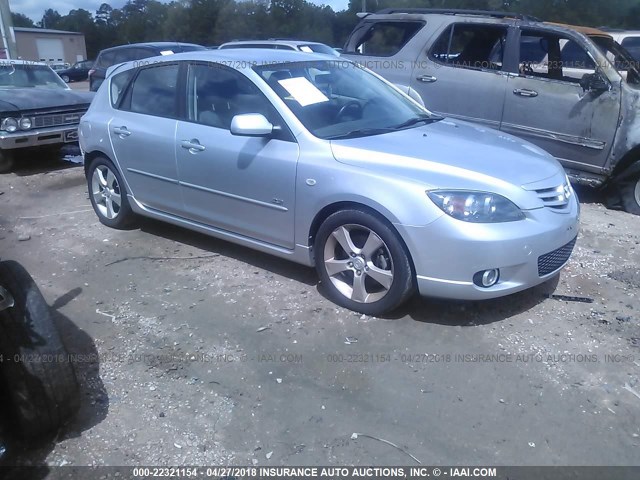 JM1BK143951251744 - 2005 MAZDA 3 HATCHBACK SILVER photo 1