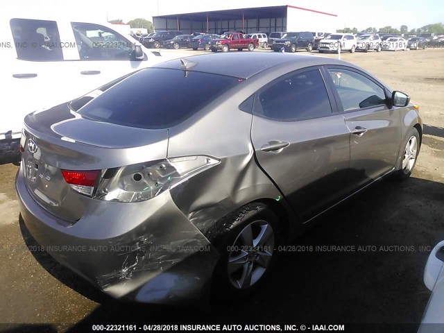 5NPDH4AE5DH261192 - 2013 HYUNDAI ELANTRA GLS/LIMITED Champagne photo 4