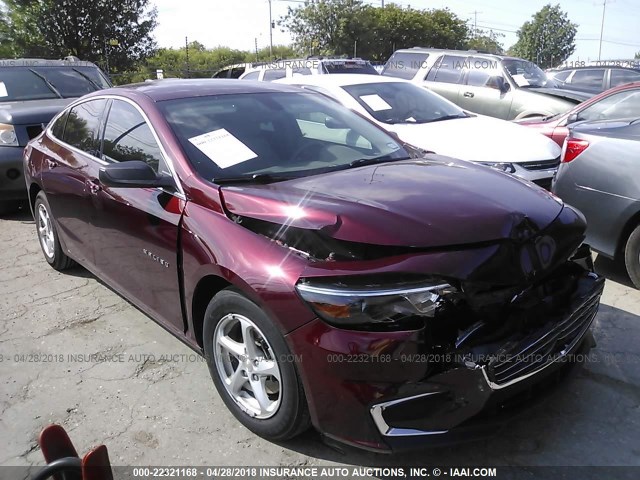 1G1ZB5ST0GF301731 - 2016 CHEVROLET MALIBU LS 勃艮第红 照片 1