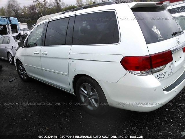 5FNRL38948B015522 - 2008 HONDA ODYSSEY TOURING WHITE photo 3