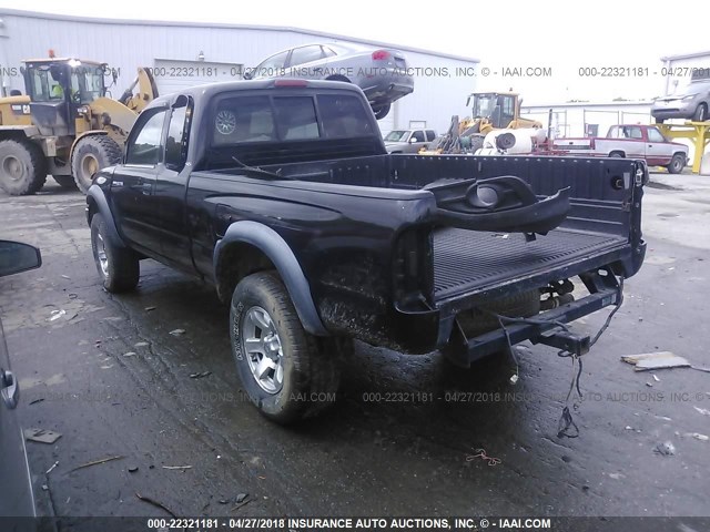 5TESM92NX1Z789303 - 2001 TOYOTA TACOMA XTRACAB PRERUNNER შავი ფოტო 3