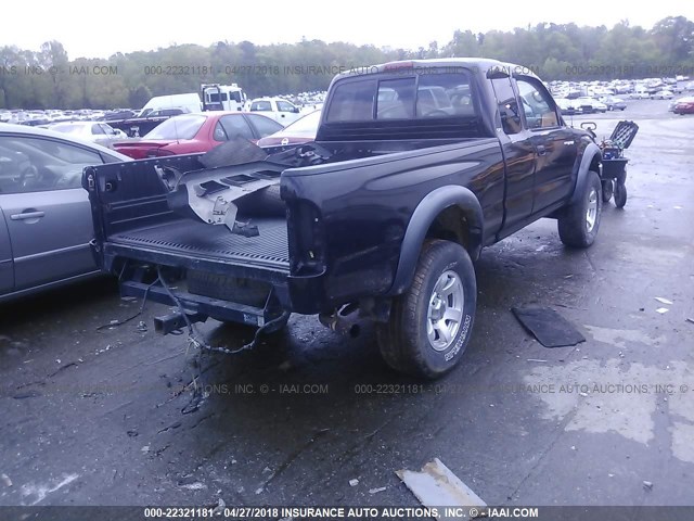 5TESM92NX1Z789303 - 2001 TOYOTA TACOMA XTRACAB PRERUNNER შავი ფოტო 4