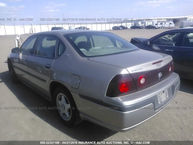2G1WF52E039338807 - 2003 CHEVROLET IMPALA 金色 照片 3
