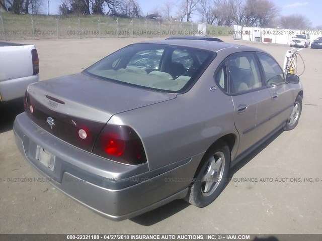2G1WF52E039338807 - 2003 CHEVROLET IMPALA 金色 照片 4