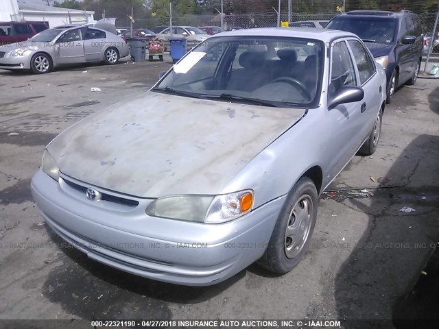 1NXBR12E6XZ275481 - 1999 TOYOTA COROLLA VE/CE/LE SILVER photo 2