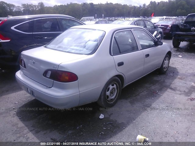 1NXBR12E6XZ275481 - 1999 TOYOTA COROLLA VE/CE/LE 银色 照片 4