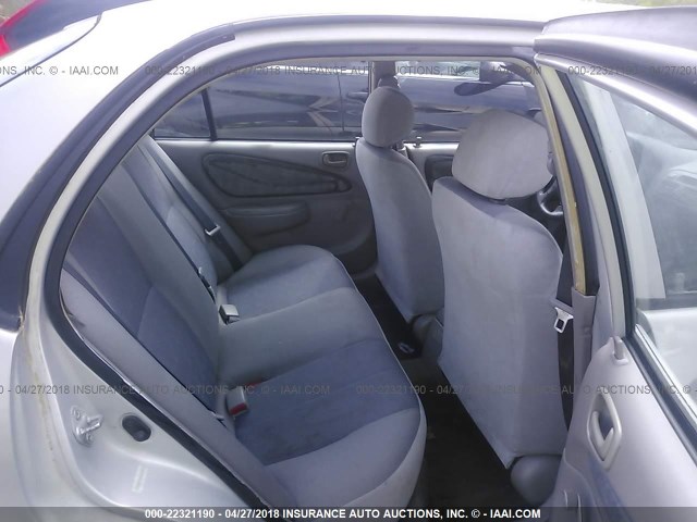 1NXBR12E6XZ275481 - 1999 TOYOTA COROLLA VE/CE/LE SILVER photo 8