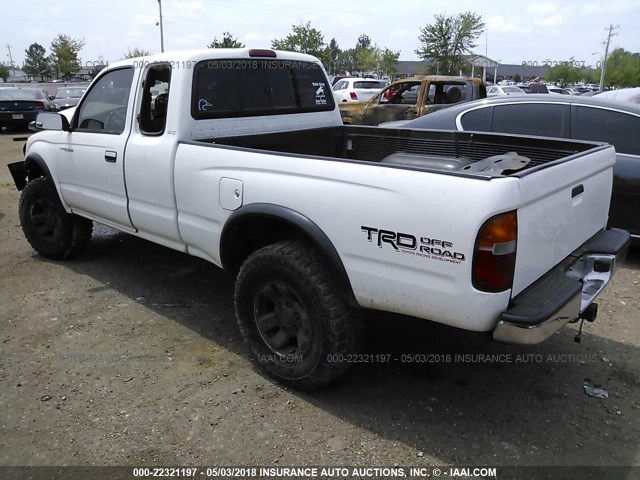 4TASN92N3XZ471567 - 1999 TOYOTA TACOMA XTRACAB PRERUNNER WHITE photo 3