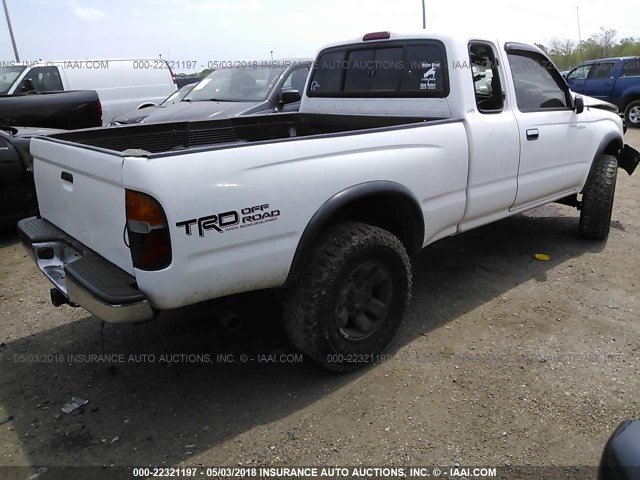 4TASN92N3XZ471567 - 1999 TOYOTA TACOMA XTRACAB PRERUNNER WHITE photo 4