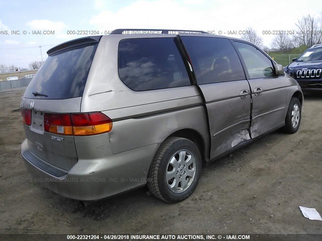 5FNRL18984B032001 - 2004 HONDA ODYSSEY EXL GOLD photo 4