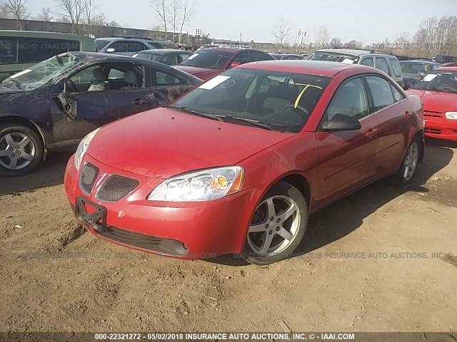 1G2ZG558664207318 - 2006 PONTIAC G6 SE1 RED photo 2