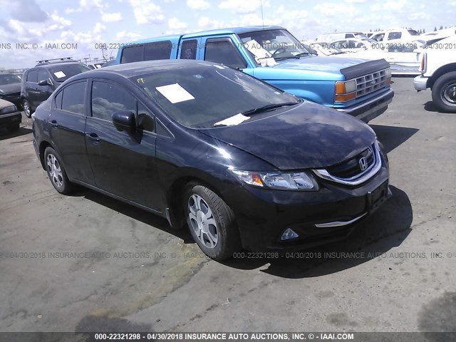 19XFB4F26EE000104 - 2014 HONDA CIVIC HYBRID BLACK photo 1