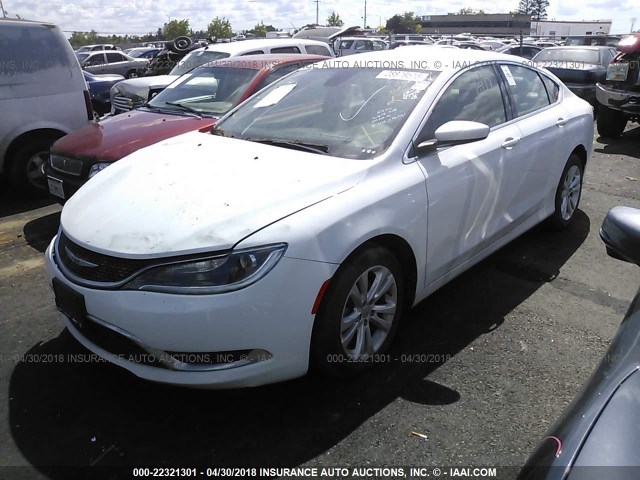 1C3CCCAB1GN192665 - 2016 CHRYSLER 200 LIMITED WHITE photo 2