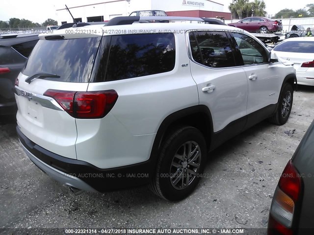 1GKKNMLSXJZ207382 - 2018 GMC ACADIA SLT-1 Biały zdjęcie 4