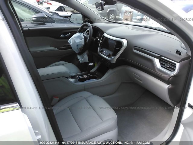 1GKKNMLSXJZ207382 - 2018 GMC ACADIA SLT-1 Biały zdjęcie 5