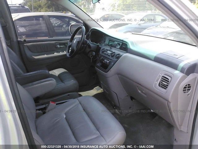 5FNRL18973B009825 - 2003 HONDA ODYSSEY EXL ვერცხლისფერი ფოტო 5