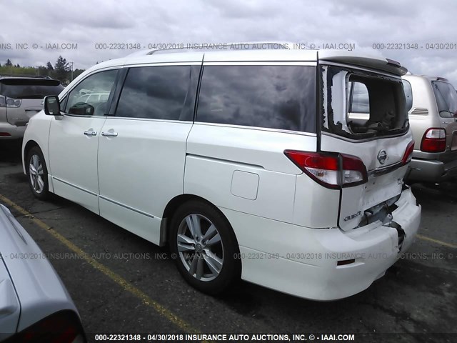 JN8AE2KP7B9008871 - 2011 NISSAN QUEST S/SV/SL/LE WHITE photo 3