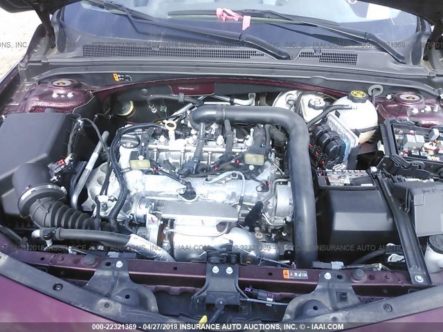 1G1ZB5ST9GF195859 - 2016 CHEVROLET MALIBU LS მუქწითელი ფოტო 10