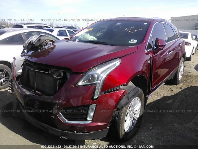 1GYKNARS9HZ226771 - 2017 CADILLAC XT5 RED photo 2