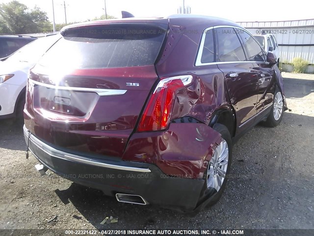 1GYKNARS9HZ226771 - 2017 CADILLAC XT5 RED photo 4