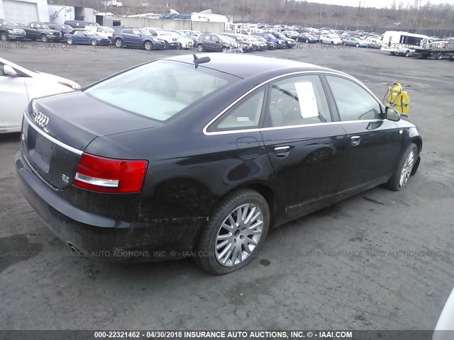 WAUDH74F16N125566 - 2006 AUDI A6 3.2 QUATTRO BLACK photo 4