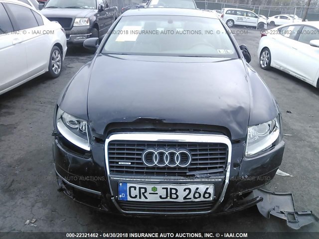 WAUDH74F16N125566 - 2006 AUDI A6 3.2 QUATTRO BLACK photo 6