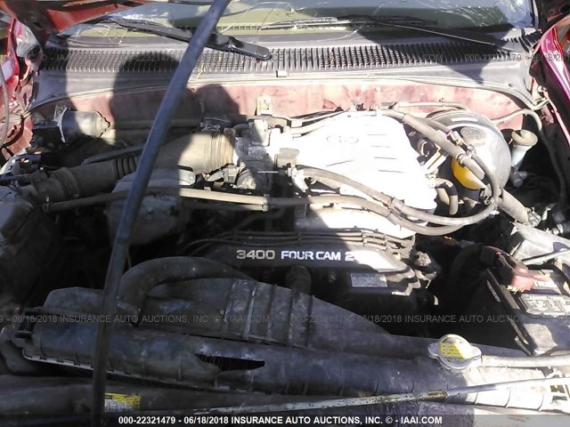 5TEWN72N94Z335826 - 2004 TOYOTA TACOMA XTRACAB RED photo 10