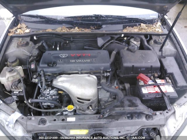 4T1BE32KX4U925731 - 2004 TOYOTA CAMRY LE/XLE/SE ნაცრისფერი ფოტო 10