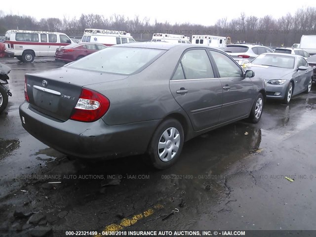 4T1BE32KX4U925731 - 2004 TOYOTA CAMRY LE/XLE/SE ნაცრისფერი ფოტო 4