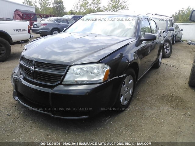 1B3CC4FB2AN168961 - 2010 DODGE AVENGER SXT BLACK photo 2