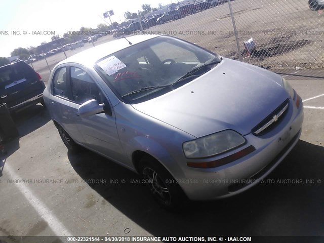 KL1TD52645B281030 - 2005 CHEVROLET AVEO LS SILVER photo 6