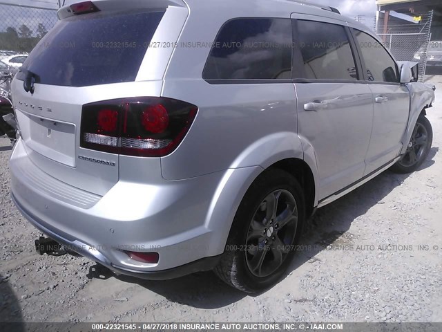 3C4PDCGG5ET303843 - 2014 DODGE JOURNEY CROSSROAD SILVER photo 4