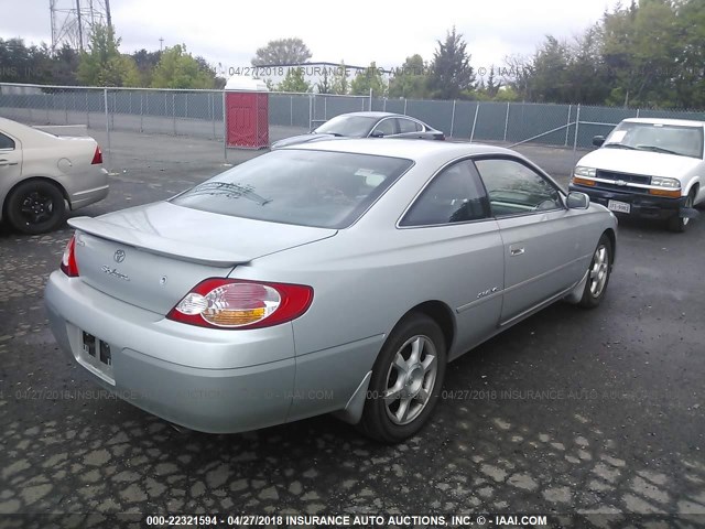 2T1CF28P62C601205 - 2002 TOYOTA CAMRY SOLARA SE/SLE SILVER photo 4