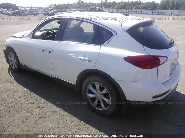 JNKAJ09E78M302114 - 2008 INFINITI EX35 JOURNEY WHITE photo 3