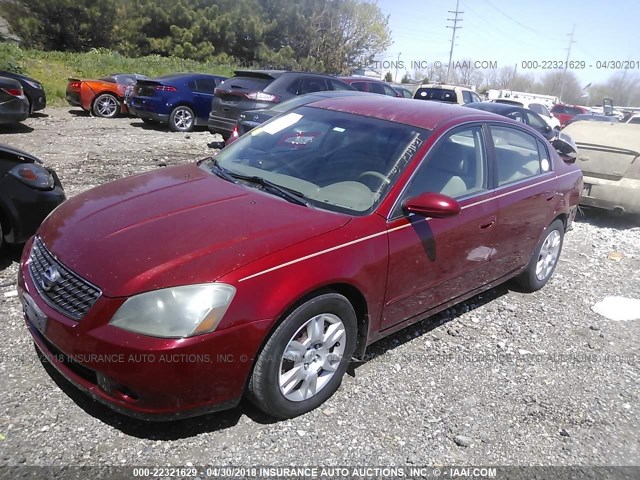 1N4AL11D15C398110 - 2005 NISSAN ALTIMA S/SL RED photo 2